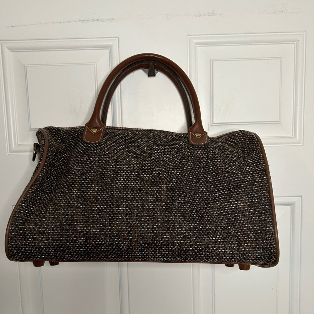 Jaguar vintage tweed handheld travel bag - Picture 3 of 14